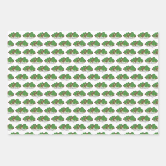 Chinesisches Lebensmittelriff und Broccoli Fried R Geschenkpapier Set (Vorderseite)