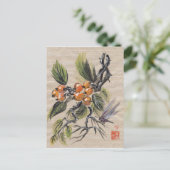 Chinesisches Loquat Frucht Postkarte (Stehend Vorderseite)