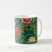 Chinesisches Lotus-Design Kaffeetasse (VorderseiteRechts)