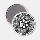 Chinesisches Lotus-Design Magnet (Vorderseite/Rückseite)