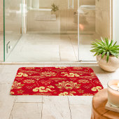 Chinesisches Lotus Floral Oriental asiatisches Mus Badematte