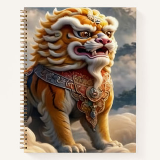 Chinesisches Löwen Notizbuch