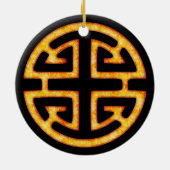 Chinesisches Lu-Symbol Keramikornament (Hinten)