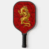 Chinesisches Lucky-Gold-Dragon-Pickleball-Paddel Pickleball Schläger (Rückseite)