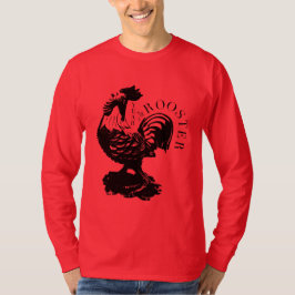 Chinesisches Lucky Rooster Neujahr 2017 Rotes T-Sh T-Shirt