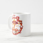 Chinesisches Lunar-Neujahrsschlangen-Design 1 Kaffeetasse (Vorderseite Links)