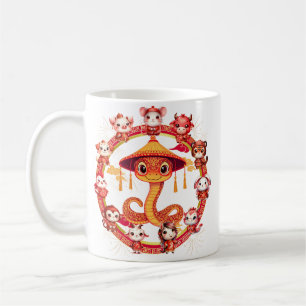 Chinesisches Lunar-Neujahrsschlangen-Design 1 Kaffeetasse