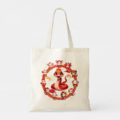 Chinesisches Lunar-Neujahrsschlangen-Design 2 Tragetasche (Rückseite)