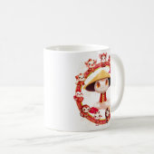 Chinesisches Lunar-Neujahrsschlangen-Design 3 Kaffeetasse (VorderseiteRechts)