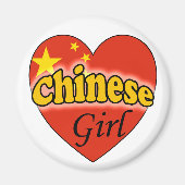 Chinesisches Mädchen Magnet (Vorne)
