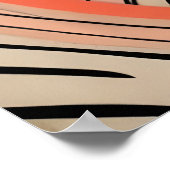 Chinesisches Mädchen mit Kimono Poster (Ecke)