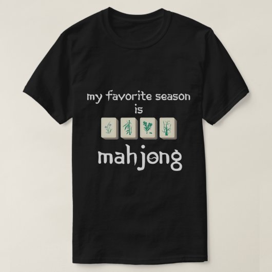 Chinesisches Mahjong Champion Tournament Mahjongg  T-Shirt (Design vorne)