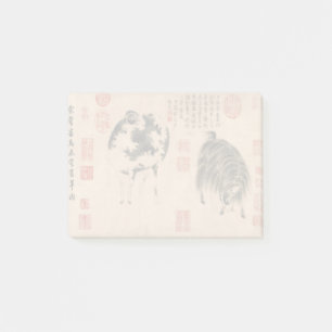 Chinesisches Malermarmelade Lunar Jahr Zodiac Butt Post-it Klebezettel