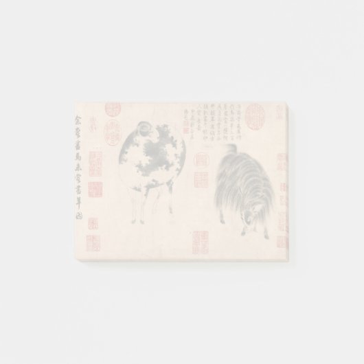 Chinesisches Malermarmelade Lunar Jahr Zodiac Butt Post-it Klebezettel (Vorderseite)