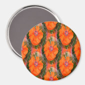 Chinesisches Mohnfeld... Magnet (Vorderseite/Rückseite)