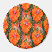 Chinesisches Mohnfeld... Magnet (Vorne)