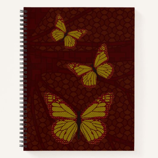 Chinesisches Monarch Spiral-Notebook Notizbuch (Vorderseite)