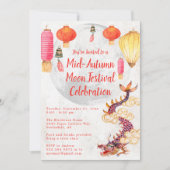 Chinesisches Mondfest Mitte Herbst Einladung (Vorderseite)