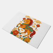 Chinesisches Mondjahr Pferd Fußmatte (Schrägansicht)