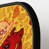 Chinesisches Mondneubjahr des Kaninchens 2023 Rote Pickleball Schläger (Linke Seite)