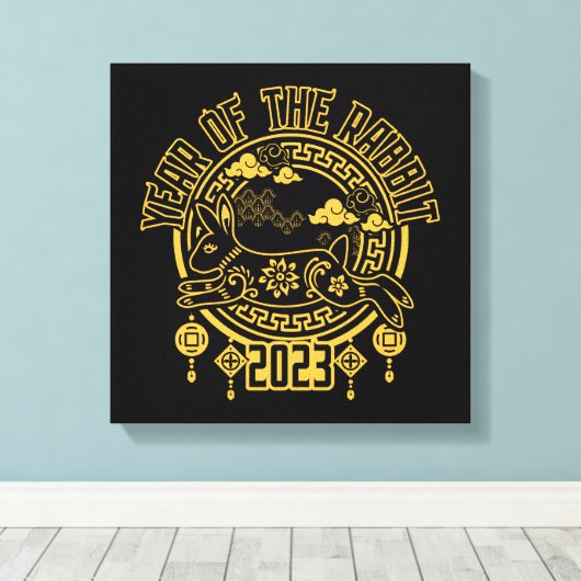 Chinesisches Mondneubjahr Leinwanddruck (Insitu (Holzboden))