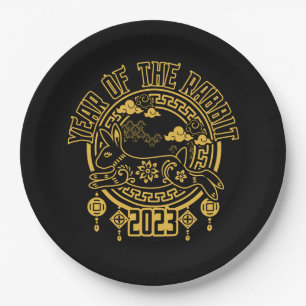 Chinesisches Mondneubjahr Pappteller