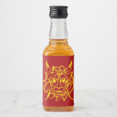 Chinesisches Mondneujahr 2024 4722 Drachenjahr Alkoholflaschenetikett (Vorderseite)