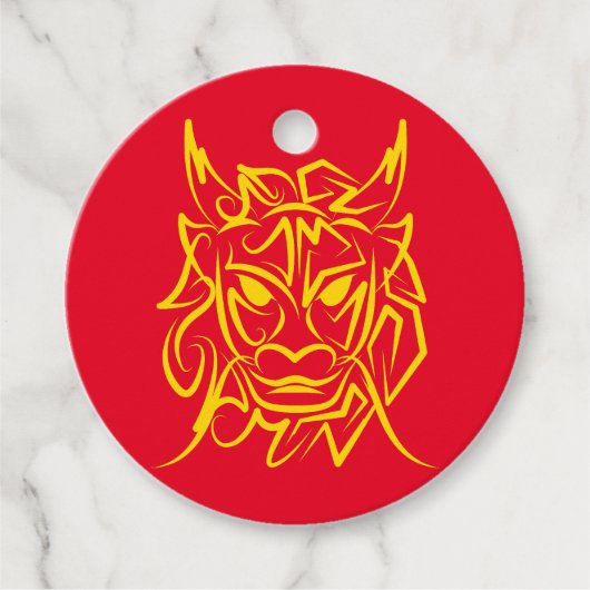 Chinesisches Mondneujahr 2024 4722 Drachenjahr Geschenkanhänger (Vorderseite)