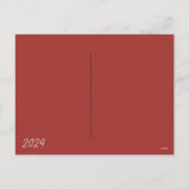 Chinesisches Mondneujahr 2024 Feiertagspostkarte (Rückseite)