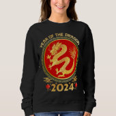 Chinesisches Mondneujahr 2024 - Jahr des Drachen Sweatshirt (Vorderseite)