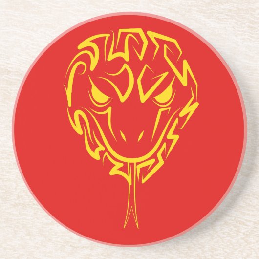 Chinesisches Mondneujahr der Schlange 2025 4723 Ho Getränkeuntersetzer (Vorne)