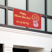 Chinesisches Mondneujahr des Roten Glücks Banner (Äußeres Gebäude)