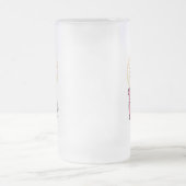 Chinesisches Mondneujahr des Roten Glücks Mattglas Bierglas (Mittel)