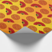 Chinesisches Muster Geschenkpapier (Ecke)