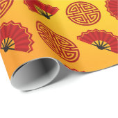 Chinesisches Muster Geschenkpapier (Rolleneckpunkt)