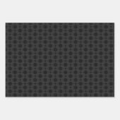 Chinesisches Muster Schwarz Geschenkpapier Set (Vorderseite 3)