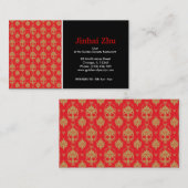 Chinesisches Muster Visitenkarte (Vorne/Hinten)