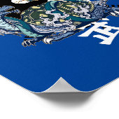 Chinesisches mythisches Tier Xuanwu Black Tortoise Poster (Ecke)