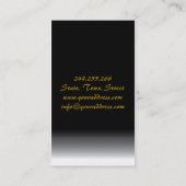 Chinesisches Nahrungsmittelrestaurant-rotes Visitenkarte (Rückseite)