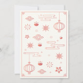 Chinesisches Neues Jahr 2022 Tiger-Symbol Einladung (Rückseite)