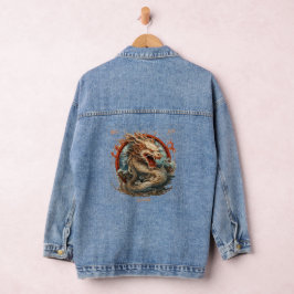 Chinesisches neues Jahr 2024 Jeansjacke