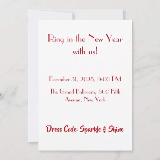 Chinesisches neues Jahr 2026 Einladung (Rückseite)