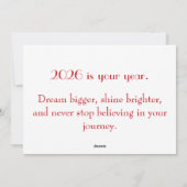 Chinesisches neues Jahr 2026 Feiertagskarte (Rückseite)