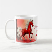 Chinesisches neues Jahr 2026 Kaffeetasse (Links)