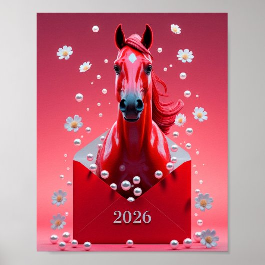Chinesisches neues Jahr 2026 Poster (Vorne)