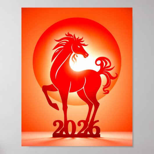 Chinesisches neues Jahr 2026 Poster (Vorne)