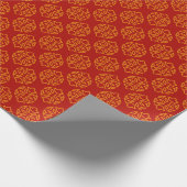 Chinesisches Neues Jahr Asiatisches nahtloses rote Geschenkpapier (Ecke)