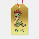 Chinesisches Neues Jahr der Schlange 2025 Geschenk Geschenkanhänger (Vorderseite)