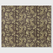 Chinesisches neues Jahr des Drachen 2024 Geschenkpapier (Flach)