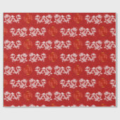 Chinesisches neues Jahr des Drachen 2024 Geschenkpapier (Flach)